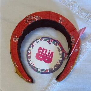 Celia B Floral Red and Yellow Headband